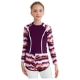 thumbnail image 1 of TiaoBug Kids Girls 2Pcs Sun Protection Swimsuit Rash Guard Swim Top with Shorts Vibrant Print Surfing Bathing Suit Rose Purple 90, 1 of 7
