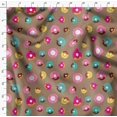 thumbnail image 4 of Soimoi Brown Rayon Fabric Donuts Food Print Fabric by Yard 56 Inch Wide, 4 of 5