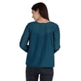 thumbnail image 4 of Moomaya Haut en Dentelle Style Victorien pour Femmes Manches Longues Tunique Décontractée Unie, 4 of 6