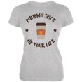 thumbnail image 1 of Halloween Pumpkin Spice Up Your Life Juniors Soft T Shirt, 1 of 1