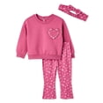 thumbnail image 1 of Btween Baby Girls' Three Piece Fleece Set, 1 of 2