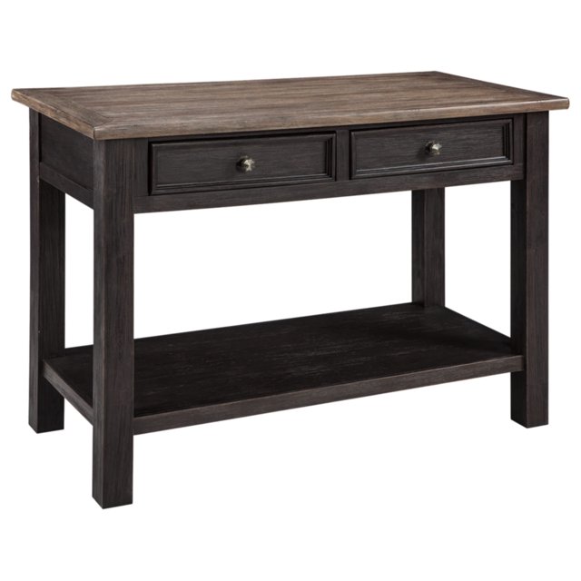 Signature Design by Ashley Tyler Creek Table de Canapé Style Ferme Moderne, Brun et Noir