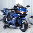 thumbnail image 1 of ASKMZ Kids Electric Motorcycle, 12V Safety Bike with Auxiliary Wheels, 9MPH Speed Dirt Bike, 1 of 11