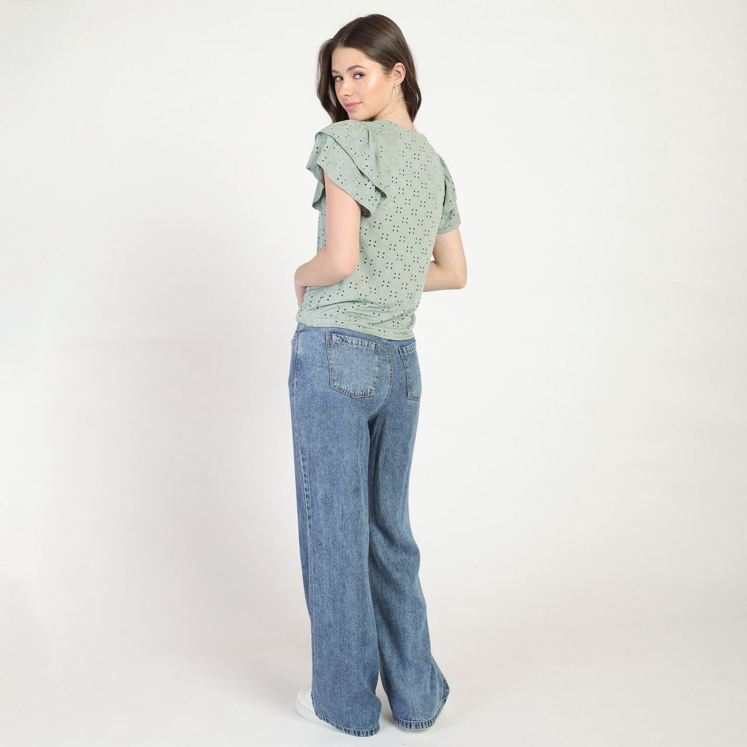 Bloom Girl Full Embroidered Top Sizes XS-XL