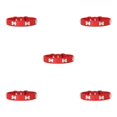 thumbnail image 1 of Maytalsory Comfortable Wear Cat Collar In Multiple Sizes With Stylish PU PU Cat Collar Dogs Collars red 2.5*50cm 5Set, 1 of 6