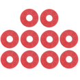 thumbnail image 1 of 10x Guitar Strap Block Rubber Strap Locking Washer Gasket Cushion - Red, as described, 1 of 8