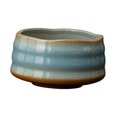 thumbnail image 2 of Luzkey Ceramic Matcha Bowl Handmade Matcha Accessory Utensils 500ml Traditional Matcha Tea Making for Family Friends Tea Lovers Gift Water Ripple blue, 2 of 8