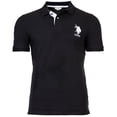 thumbnail image 1 of U.S. POLO ASSN. Men's polo shirt - Kory, basic, piquet, logo, appliqué, cotton Black XL (X-Large), 1 of 4