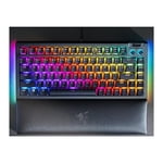 Razer BlackWidow V4 75% Mechanical Gaming Keyboard: Hot Swappable Design - Compact & Durable - Orange Tactile Switches - Chroma RGB - Roller & Media Keys - Wrist Rest - Snap Tap -