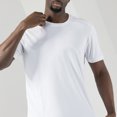 thumbnail image 4 of QIPOPIQ T-Shirts Décontractés pour Hommes Coupe Ajustée à Manches Courtes Doux Légers Col en V/col Ras du Cou Liquidation, 4 of 6