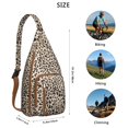 thumbnail image 4 of Cheetah Sac à Dos à Bandoulière - Design Léopard Tropical, Sac Compact et Léger pour Essentiels, 4 of 4