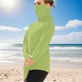 thumbnail image 1 of Ovbmpzd Sun Protection Tops for Women Green Long Sleeve Breathable Solid Tees Womens Camisole Tank Tops L, 1 of 8