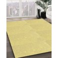 thumbnail image 3 of Ahgly Company Machine Washable Indoor Square Transitional Golden Brown Yellow Area Rugs, 3' Square, 3 of 7
