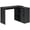 Black, variant on HOMCOM L Shaped Desk Corner Computer Table with Storage for Home Office