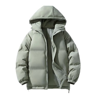 JGGSPWM Womens Plus Size Puffer Jacket Full Zip Quilted Hooded Bubble Coats Padded Jacket Long Sleeve Winter Warm Coat Pocket Green XXXXL