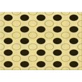 thumbnail image 1 of Ahgly Company Machine Washable Indoor Rectangle Transitional Mustard Yellow Area Rugs, 2' x 3', 1 of 7