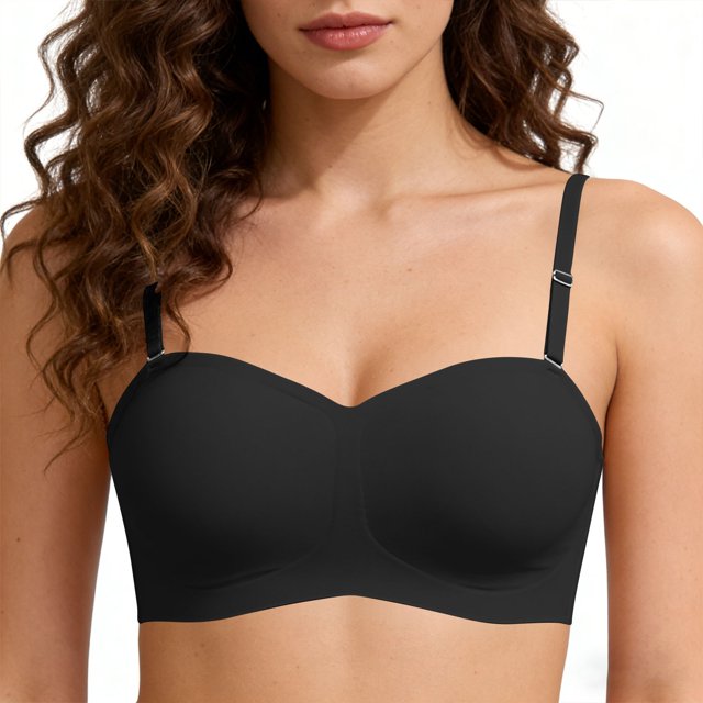 Kyusrd Front Closure Bra For Women'S Solid Color Athletic Sport Yoga Bra Full Coverage Wireless Bra Adjustable Shoulder Straps Everyday Bra
