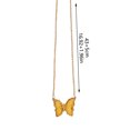 thumbnail image 2 of PVCS Collier Papillon Multicolore pour Femmes, Chaîne de Clavicule en Cristal avec Pendentif, 2 of 2