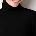 thumbnail image 4 of DPTALR Blouse pour Femmes à Col en R, Manches Longues, Coupe Ample, Couleur Unie, 4 of 5