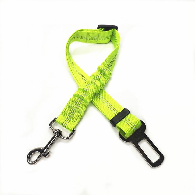Youkk Dog Leash Safety Harness Reflective Cord Double-sided Workmanship Long-lasting Buckle Adjustable Resilience Green