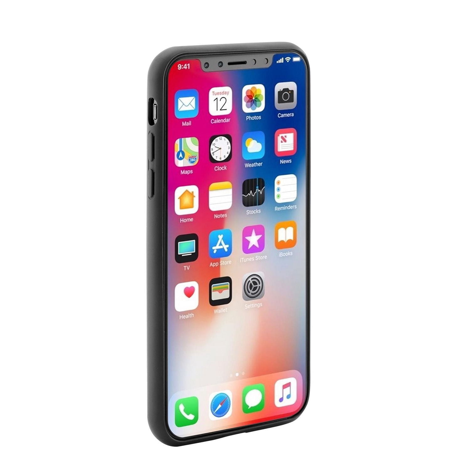 Étui portefeuille blackweb ™ pour iPhone X/Xs (Noir)