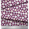 thumbnail image 3 of Soimoi Moss Georgette Fabric Star & Cute Animals Kids Print Fabric by Yard 42 Inch Wide, 3 of 3