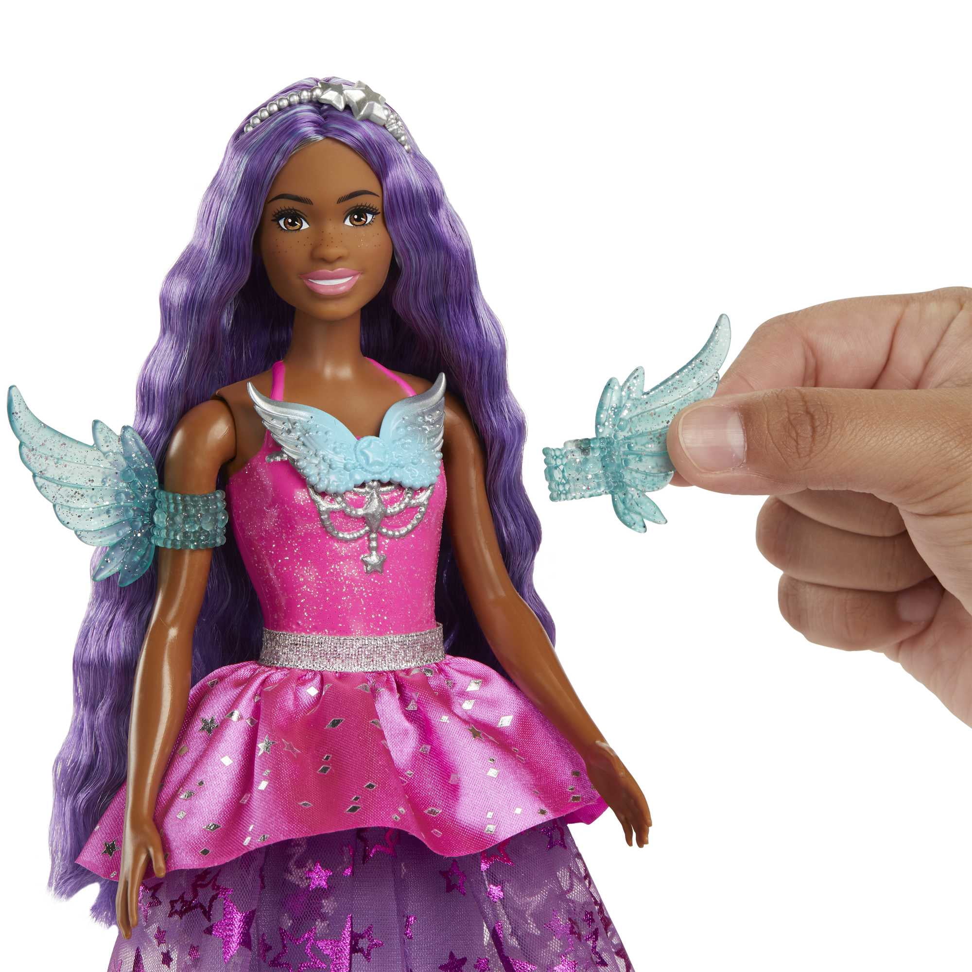 Barbie-A Touch of Magic-Brooklyn-Poupée avec 2 animaux féeriques