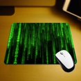 thumbnail image 2 of Gaming Mouse Pad Matrix Style Coding Design NonSlip Rubber Base Rectangle Personalized Mousepad for Computers, Laptop, Office, Home 9.5x7.9 Inch TechInspired Elegance, 2 of 5