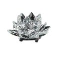 thumbnail image 3 of Birdeem Colored Crystal Glass Lotus Candle Tea Lamp Holder Buddhist Candle, 3 of 9