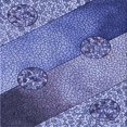 thumbnail image 1 of Ahgly Company Machine Washable Indoor Square Transitional Denim Blue Area Rugs, 4' Square, 1 of 7