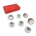 thumbnail image 1 of Oil 7 Pieces 3/8'' Oil Filter Cap Wrench Socket Set Tool Kit, 24 27 29 30 32 36 38mm Replacement for, 1 of 7