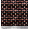 thumbnail image 1 of Soimoi Georgette Viscose Fabric Geometric Small Fabric Prints by Yard 42 Inch Wide, 1 of 3