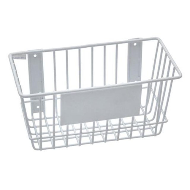 12 x 6 x 6 in. Wire Basket - White
