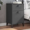 thumbnail image 1 of vidaXL Bedside Cabinet VIKEN Anthracite Grey Engineered Wood, 1 of 5