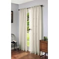 thumbnail image 1 of Loft Living Cannes Rod Pocket Linen-Like Single Curtain Panel Sheer 56" x 63" in Ivory, 1 of 6