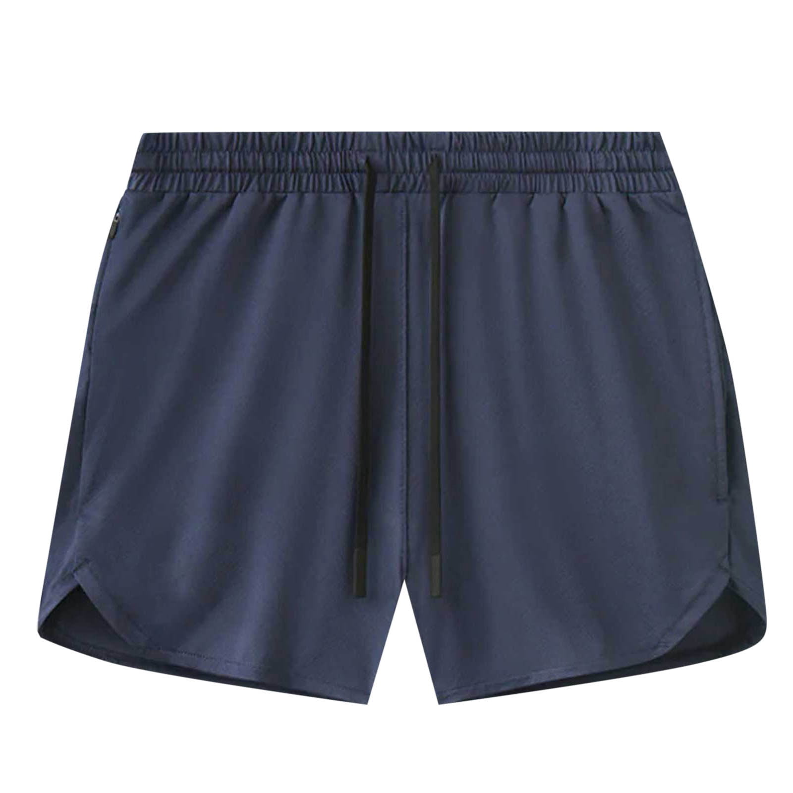 Besolor Men's Athletic Shorts Mesh Breathable Quick Dry Lightweight Workout Gym Shorts with Zipper Pockets
