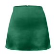 thumbnail image 4 of Jupe Mini Trapèze Taille Haute pour Femme - Ruban Satin, Fermeture Éclair, Doublée, Polyvalente pour Décontracté et Fête, 4 of 8