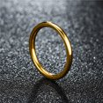 thumbnail image 3 of EGNMCR Rings Fashion Contracted 2MM Fine Hand Polished Women's Tail Ring Couple Ring 1PC ring, 3 of 4