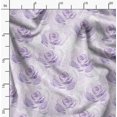 thumbnail image 2 of Soimoi Purple Silk Fabric Rose Floral Fabric Prints By Yard 44 Inch Wide, 2 of 6