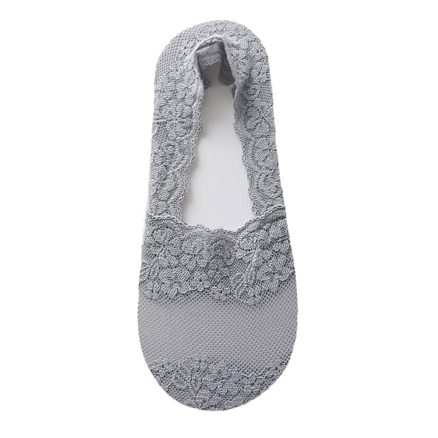 Womens Liner Socks Low Cut Non Slip Ankle Socks Hidden Cushioned Socks For Flat Boat