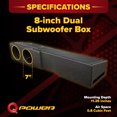thumbnail image 3 of QPower Dual 8" Underseat Sub Box - Chevy Silverado Crew Cab, GMC Sierra Crew Cab 2007-2026, 3 of 7