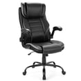 thumbnail image 1 of GloryStar Chaise de Bureau Ergonomique en Cuir, Chaise de Direction avec Appuie-Tête Réglable, Coussin à Double Ressort et Inclinaison, 1 of 8
