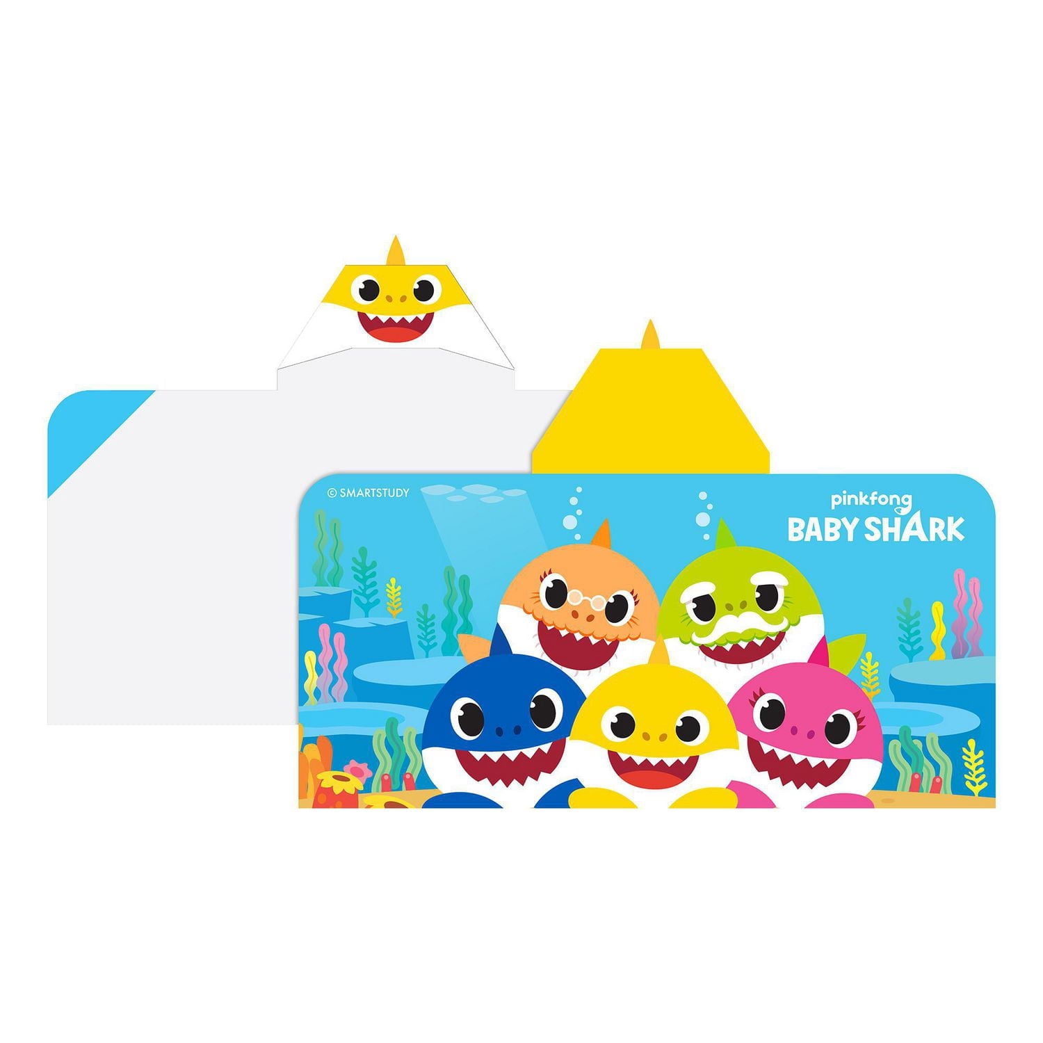 Baby Shark "Bottom Singers" Hooded Towel Wrap