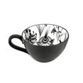 thumbnail image 1 of Ma Maison Black & White Floral Mug, 450ml, 1 of 4