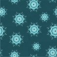 thumbnail image 1 of Ahgly Company Machine Washable Indoor Square Transitional Medium Teal Green Area Rugs, 8' Square, 1 of 7