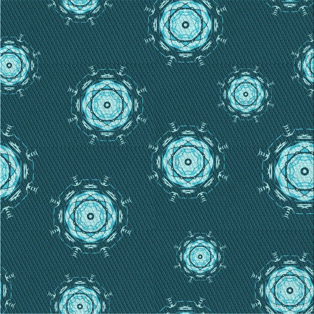 Ahgly Company Machine Washable Indoor Square Transitional Medium Teal Green Area Rugs, 8' Square
