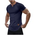 thumbnail image 2 of asjyhkr Mens Workout Compression T Shirts Ribbed V Neck Short Sleeve Tops Summer 2025 Gym Athletic Running Tees, 2 of 9
