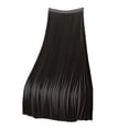 thumbnail image 1 of Kcodviy Solid Color Satin Pleated Ballet Skirt Women Skirt Plus Size Versatile Crib Skirt Skirts for Women Long Length Satin Skirts for Women Denim Mini Skirt, 1 of 3