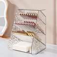 thumbnail image 4 of pstuiky Clear Desktop Organizer Slanted Pen Holder & Cosmetic Storage Box, Multi-Functional Office Supply Organizer, 4 of 6