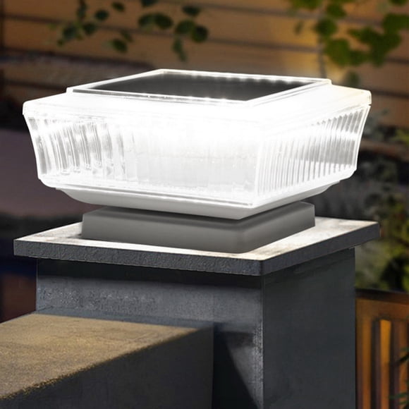 Jpxdew Solar Pillar Light for Garden Patio Walkway,4.92x2.95 in,IP65 Waterproof Outdoor Wall Lamp